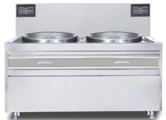 Bếp từ công nghiệp đôi 12KWx2 liền chảo